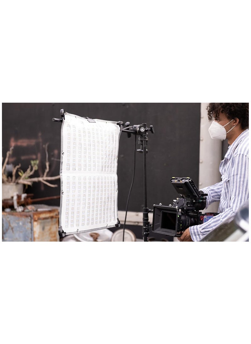 Aputure Amaran F22c 200W RGBWW Flexible LED Mat with Honeycomb Grid CRI 95+ CCT 2500K to 7500K Support Sidus Link App Control Built-in 15 Lighting FX