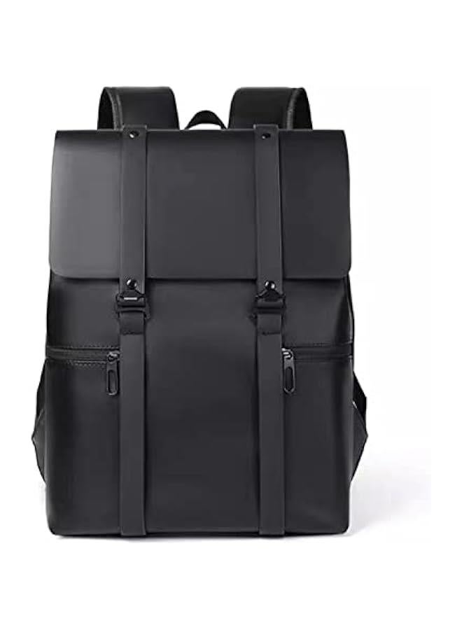 156 Inch Laptop Back Fashion Travel Back Casual Day Outdoor Rucksack College Bookbag for Men Women Black - Image 1