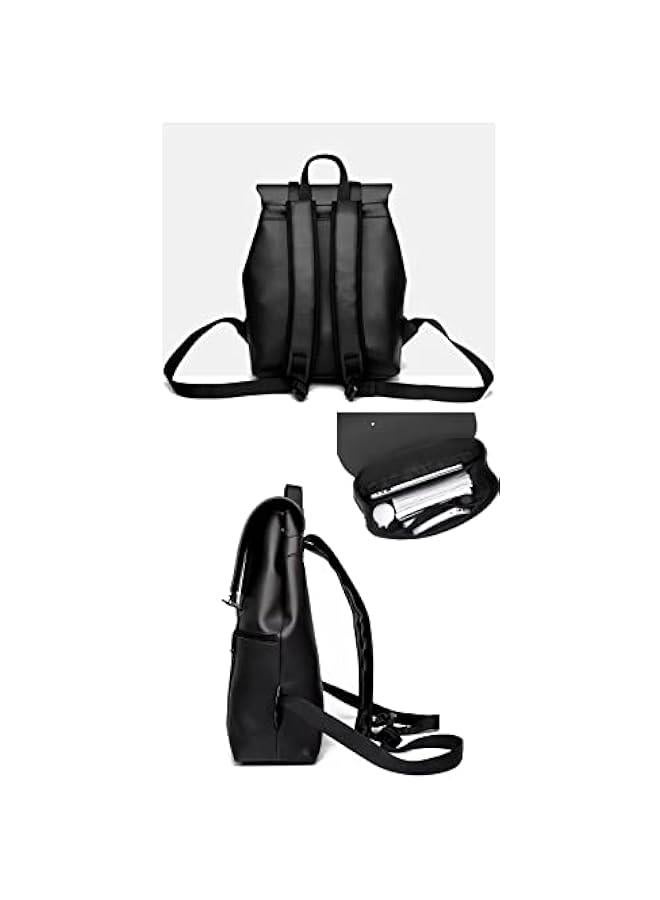 156 Inch Laptop Back Fashion Travel Back Casual Day Outdoor Rucksack College Bookbag for Men Women Black - Image 2