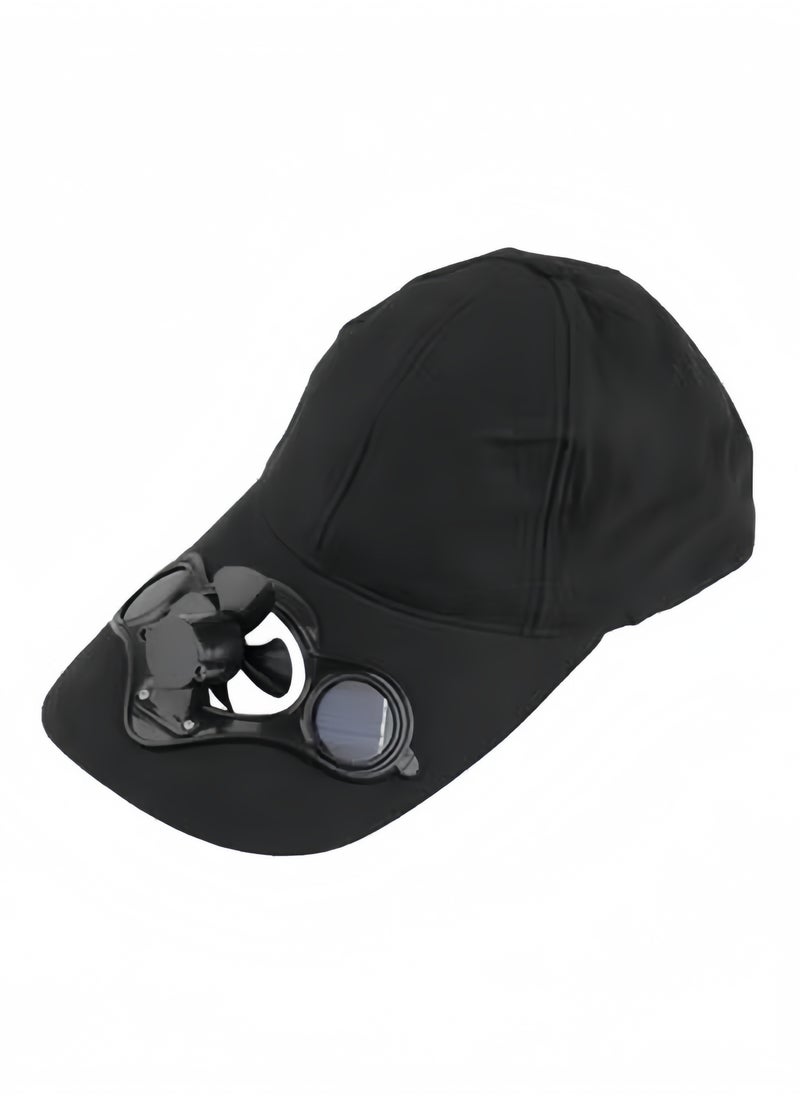 Generic Kid's Sun Visor Hats with Cool Fan & Large Area Sun Protection & No Batteries Required Adjustable Visor Outdoor Sports Baseball Caps Fishing Hat Cycling Hat 