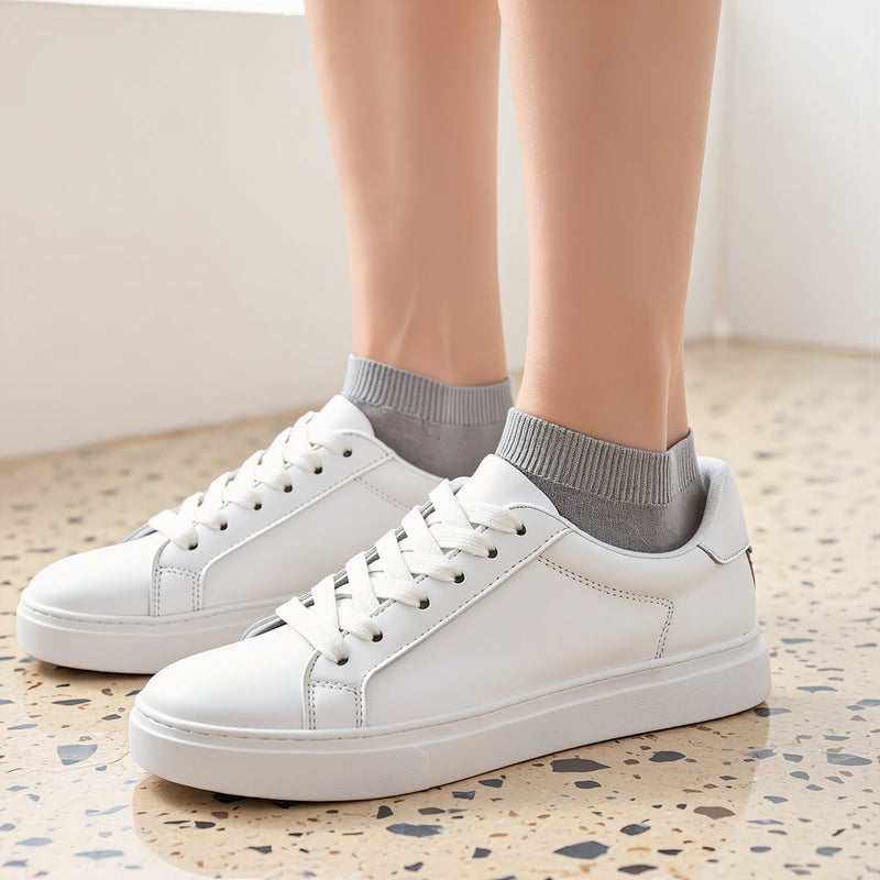 Ultra Light Thin No Show Socks White 33-41 Portable For Travel Gym Outdoor - Image 5