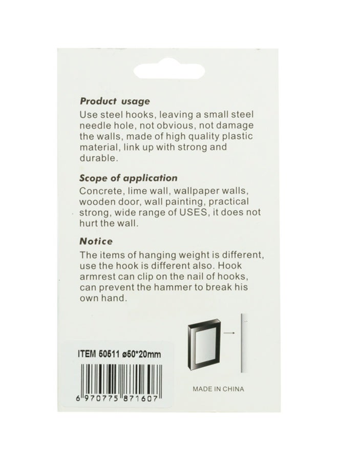 Robustline Plastic Hook Holding Capacity 2000g 2 Piece Set - Image 1