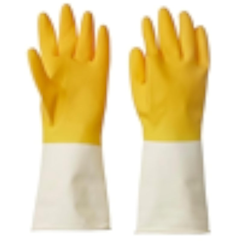Ikea Rinnig Cleaning Gloves, Bright Yellow/Off-White 10565852