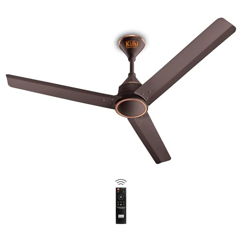 KUHL Arctis A4 1200 mm BLDC 65% Power Saving BLDC Ceiling Fan With Remote | BEE 5 Star Rated & ISI Marked | High Air Flow | 5 Year Warranty on Motor | Espresso | Free Installation - Image 1