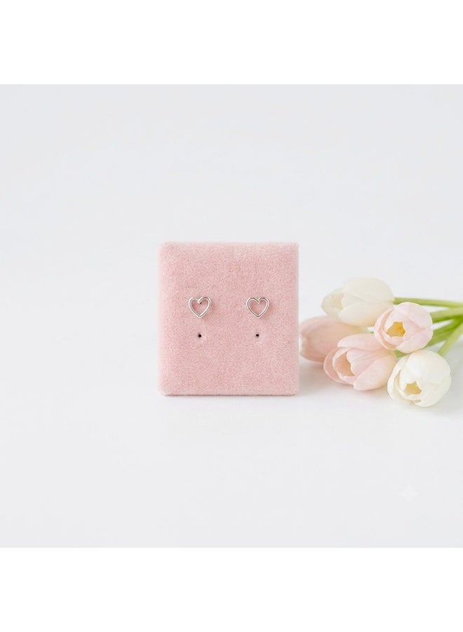 The Intermix Gems 18K Gold Heart Stud Earrings - Image 1