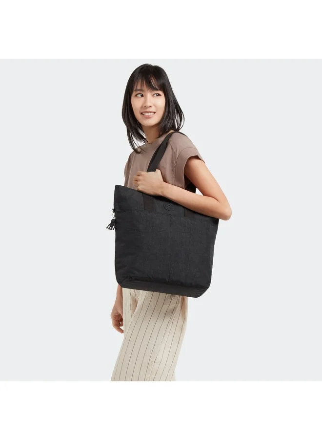 kipling Hanifa Large Female Tote - Black Noir