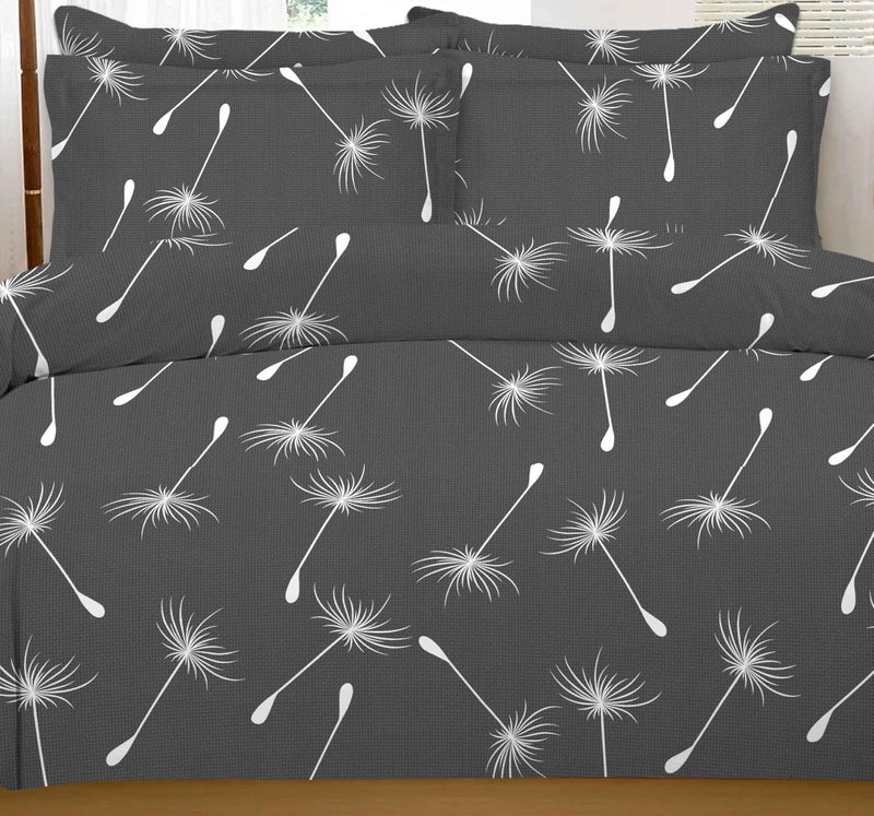 Amali  4 Pieces Bedsheet Set Single Size (120 x 200+35cm) Including 1 Duvet Cover 1 Fitted Sheet 1 Oxford & 1 Standard Pillowcases Durable & Long Lasting Quality - Image 4