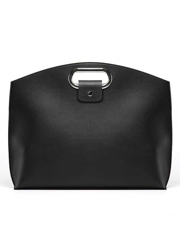 Joyelink 13-14 Inch Laptop Leather Sleeve + Pocket, Compatible with MacBook Air 13.3"/13.6" M1 M2/MacBook Pro 13 2022-2016/Dell XPS 13/Surface Pro X/8/7 /6/5/Surface 13.5" Laptop, Black  - Image 2