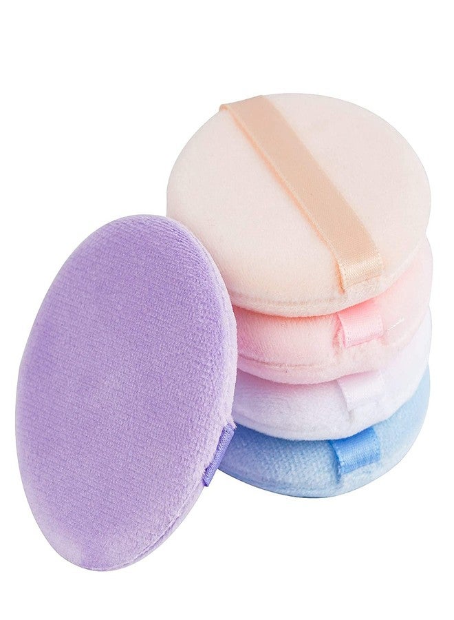 Aternal Powder Puff, 4PCS Makeup Puff Powder Sponge Reusable Face Makeup Powder Puff Wet Dry Dual-use Powder Sponge for Loose Powder Cosmetic Foundation - Image 1
