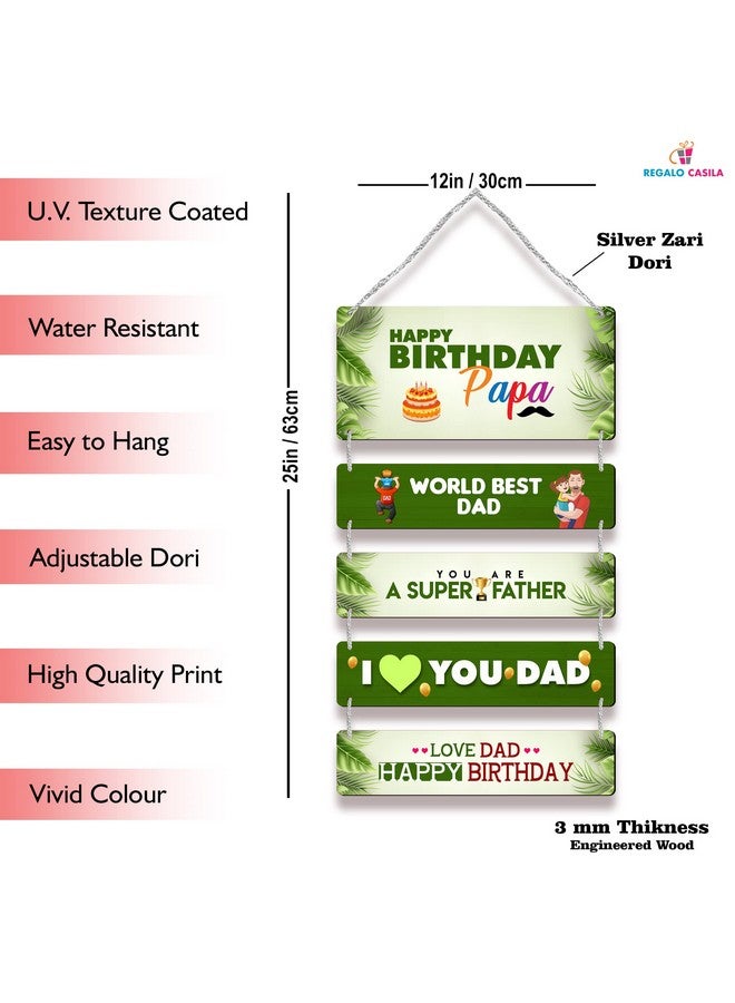 Regalo Casila Regalocasila Wall Decoration | Birthday Wishes Quotes | For Father | From Son Daughter | Unique Gift Ideas | Surprise Gifts | Dad Gifts | Special Birthday Gifts For Father | UVDADHB0706 - Image 4