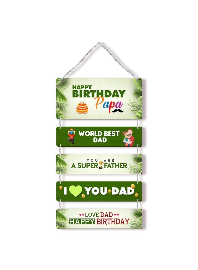 Regalo Casila Regalocasila Wall Decoration | Birthday Wishes Quotes | For Father | From Son Daughter | Unique Gift Ideas | Surprise Gifts | Dad Gifts | Special Birthday Gifts For Father | UVDADHB0706 - Image 1