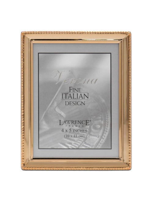 Lawrence Frames Bead Border Design 4x5 Gold