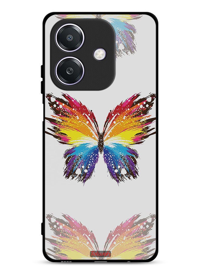 Tolwak Oppo A3x 5G Protective Case Cover Digital Art Simple Background Minimalism Butterfly - Image 1