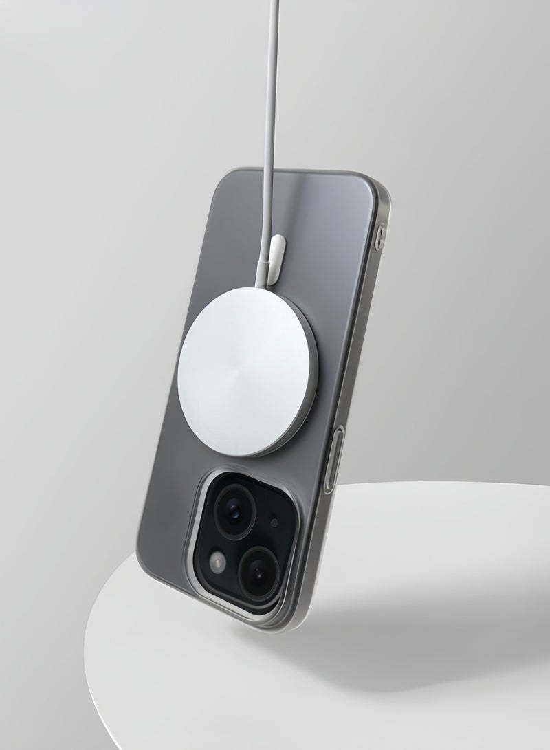 iPhone 15 Plus Case Magsafe Frosted Case With a Camera Cover,Anti Fingerprint Case - Image 5