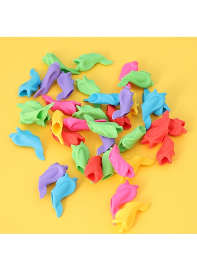 Generic - 30PCS Pencils Grips,  Fish Shape Silicon Pencil Grippers, Writing Aid Grip Pencil Grippers Handwriting, Writing Posture Correction Training Tools  for Kids - Image 1