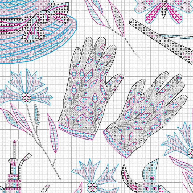 Dimensions 70-35408 Welcome Bees and Butterflies Garden Counted Cross Stitch Set, 14 Cnt. White Aida, 9" x 12" - Image 5