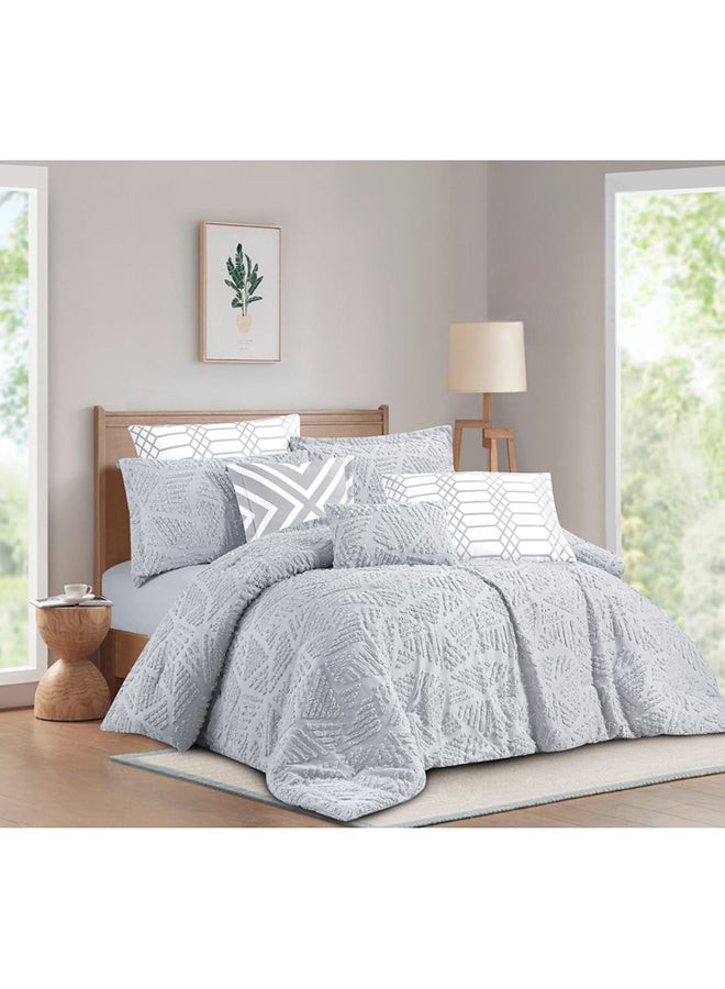 LEVORE Quilt Set From Levore With A Durable And Soft Fabric And A Modern And Distinctive Pattern That Satisfies All Tastes 8 Pieces King Size