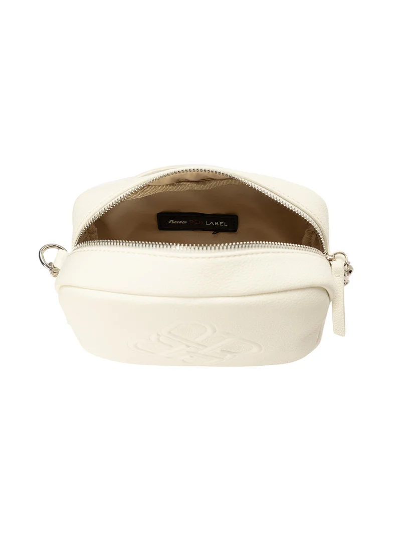 Bata Embossed Crossbody Bag