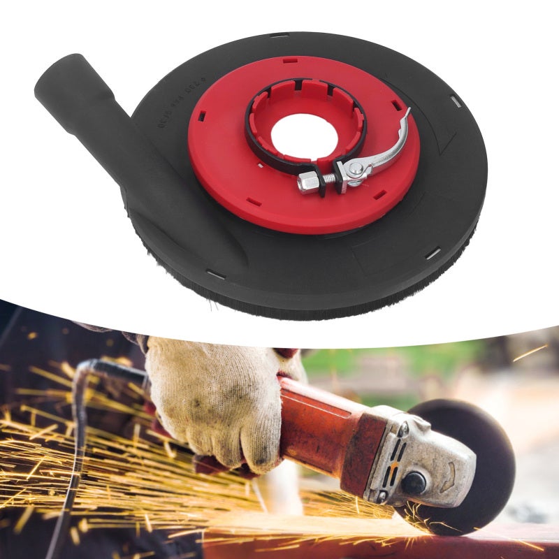 Angle Grinder Dust Shroud 230mm: Safe Reliable Efficient Filtration Dust Free Polishing Surface Grinding Dust Shroud - Easy Installation Angle Grinder Accessory for Stone Concrete Grinding Professiona - Image 5