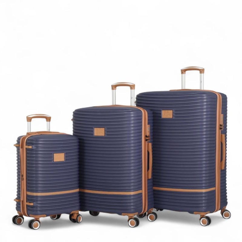 Aviator Luxury Durable Luggage Set - 3 Piece Shatterproof Polycarbonate (Classic Design with Modern Performance) - Image 1