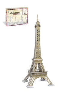 Occuwzz 3D Simulation Paper Handmade Jigsaw Puzzle France Paris Eiffel Tower DIY Assembly Model Toy Eiffel Tower Model Creative 3D 51PCS Jigsaw Puzzle Building Block Toy  - Image 1