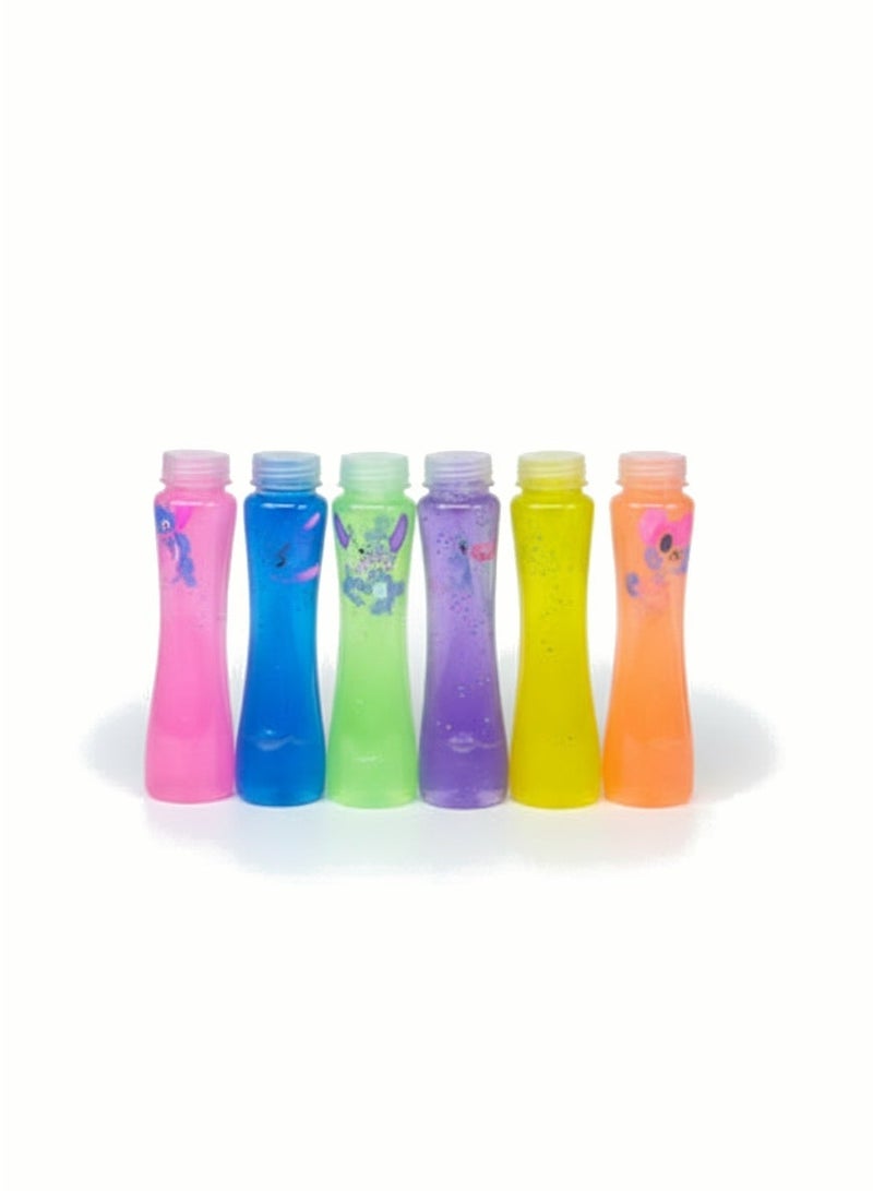 متجر 7 طقم سلايم كريستالي بلوني ملون للأطفال – 12 عبوات بألوان زاهية متنوع مع شخصيات كرتونية لطيفة، طين لعب ناعم آمن ومسلي لتشكيل الإبداع والمرح - Image 4