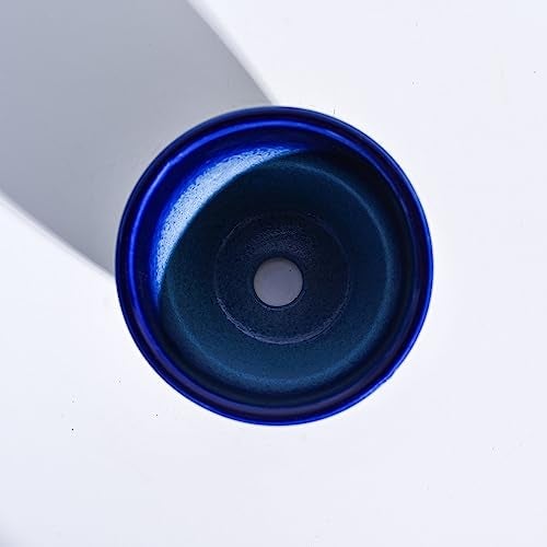 UGAOO Apple Ceramic Pot for Indoor Plants & Office 4 inch - (Small, Blue) - Image 4