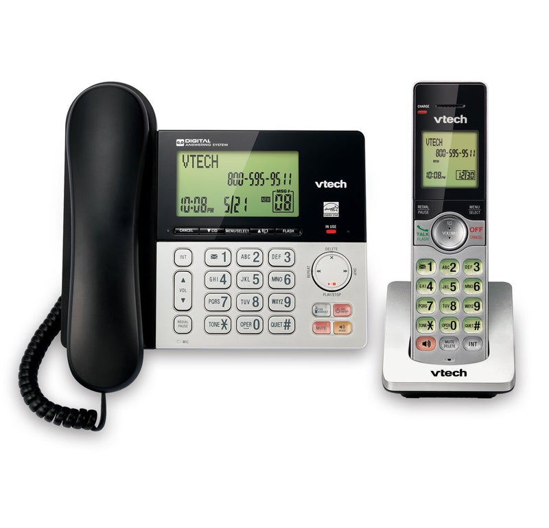vtech VTECS6949 - VTech CS6949 DECT 6.0 Standard Phone - Black, Silver - Image 1