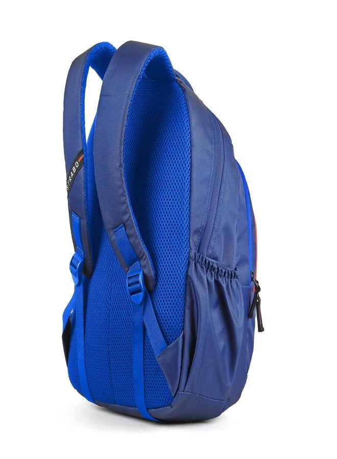 STRABO Deep Lightweight & Water resistant Color Navy Blue Bag for Boys and Girls used School, College and office bag with a Laptop Sleeve (Capacity - 19.5 L) - Image 2