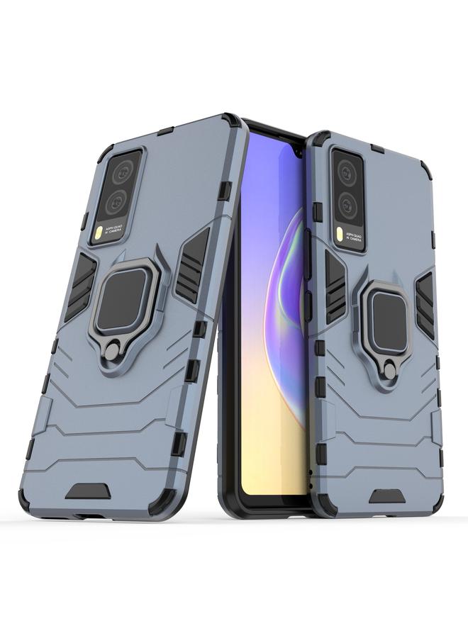 The Bros Case For vivo V21e 5G PC + TPU Shockproof Protective Case with Magnetic Ring Holder