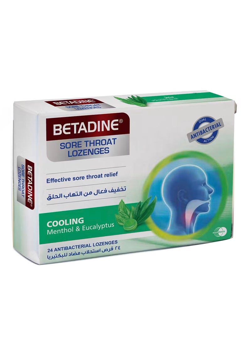 BETADINE Sore Throat Lozenges Menthol Eucalyptus 