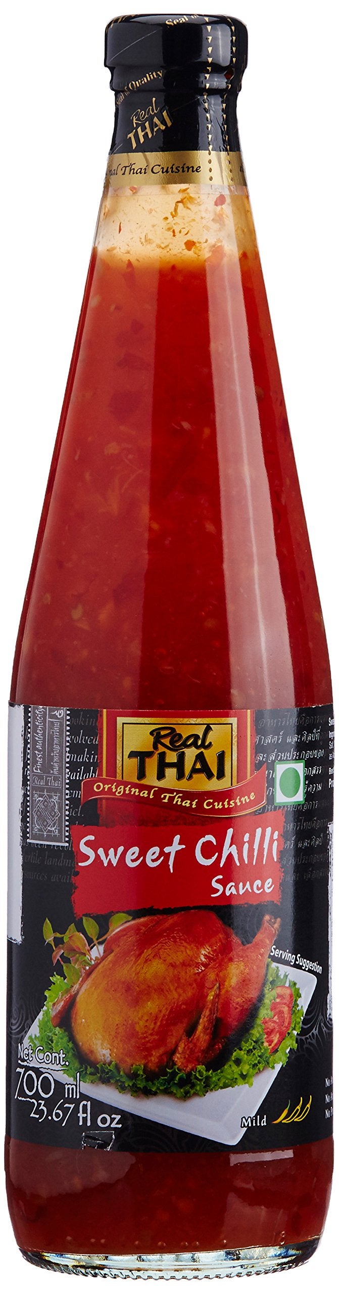 Real THAI Original Thai Cuisine Sweet Chilli Sauce, 23.67 fl oz ℮ 700 ml - Image 1