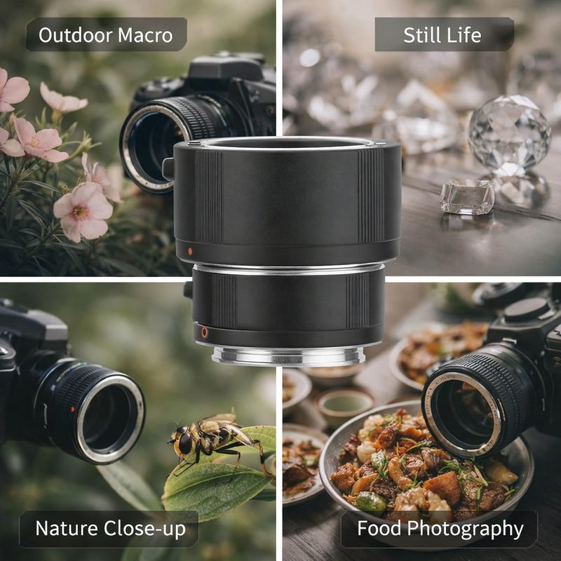 Macro Extension Lens Set 13mm 20mm 36mm for - S Lens, Auto Focusing, Metal Construction - Adjustable Magnification, Tripod Compatible, Ideal for Close - Up Photography - Image 4