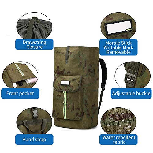 SUOVOCK laundry bag backpack,extra-large heavy duty laundry bags,laundry backpack for college students,drawstring closure (Ruins camouflage laundry bag backpack) - Image 4
