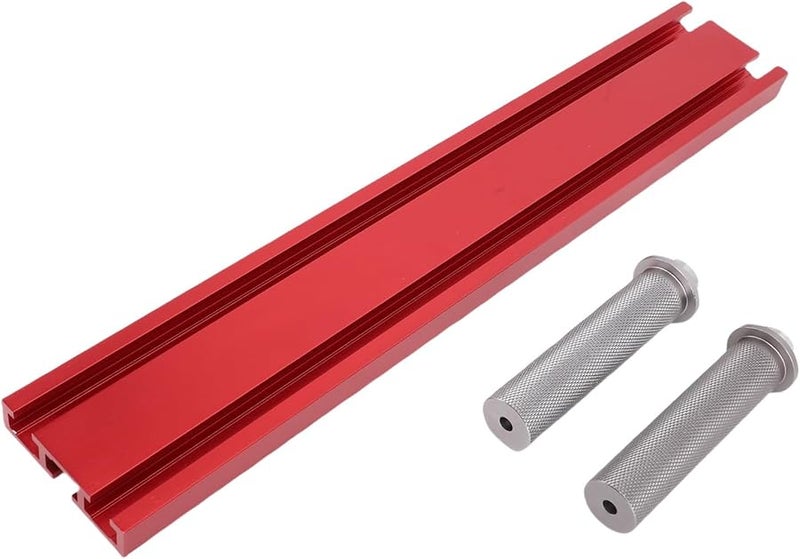 19mm Sliding Slot Fence Kit with 2 Adjustable Stops for Table Saws Benches Drill Presses - Image 2