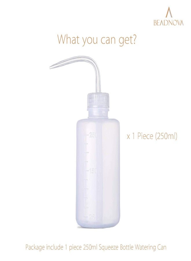 BEADNOVA Squeeze Bottle Plant Watering Bottle 250ml 8oz Small Wash Bottle Squeeze Plastic Small Watering Can for Indoor Plants Succulent Watering Can (1pc) - Image 3