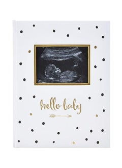 pearhead Pearhead First 5 Years Baby Memory Book, Gender-Neutral Baby Keepsake for New and Expecting Parents, Pregnancy And Milestone Journal, 50 Fill In Pages, Black and Gold Polka Dot  - Image 5