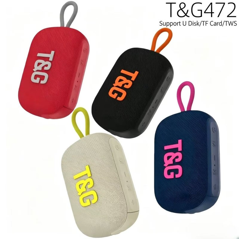 تي جي مكبر صوت بلوتوث T&G TG472 - ميني ساوند بار محمول، يدعم بطاقات الذاكرة، هدية صوتية فاخرة - Image 2