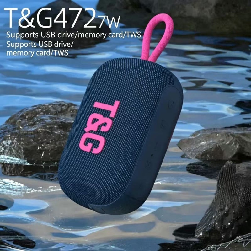 تي جي مكبر صوت بلوتوث T&G TG472 - ميني ساوند بار محمول، يدعم بطاقات الذاكرة، هدية صوتية فاخرة - Image 3