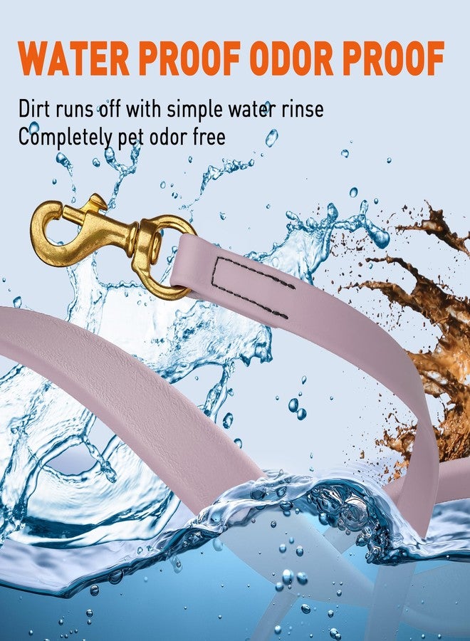 فايبر طوق كلاب فايبر K9 بيوثين المقاوم للماء للتدريب على التتبع، مناسب لكلاب شوتزهوند الرياضية والبحثية - حبل طويل مقاوم للروائح مع مشبك نحاسي صلب، مناسب للجراء متوسطة وكبيرة الحجم، 5/8 بوصة × 10 أقدام، لون بنفسجي فاتح - Image 4