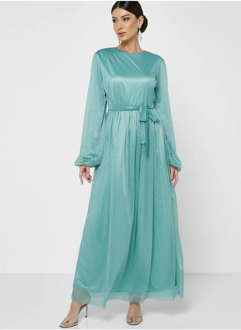 Khizana Shimmer A-Line Dress