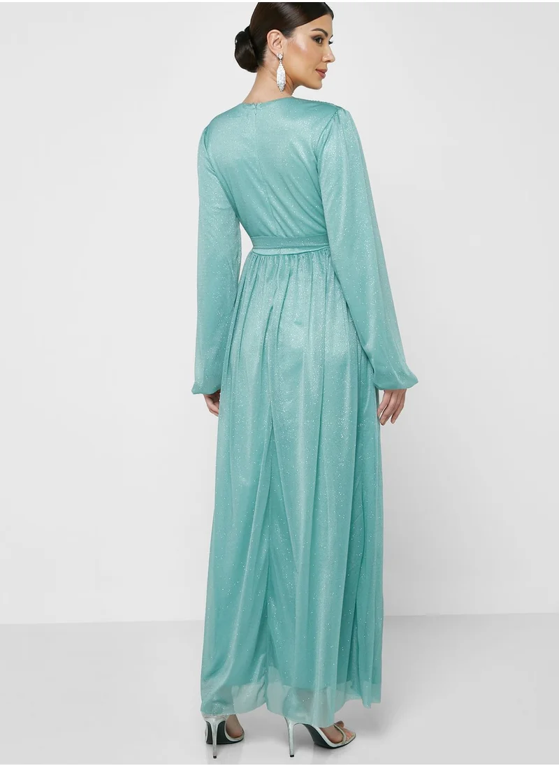 Khizana Shimmer A-Line Dress