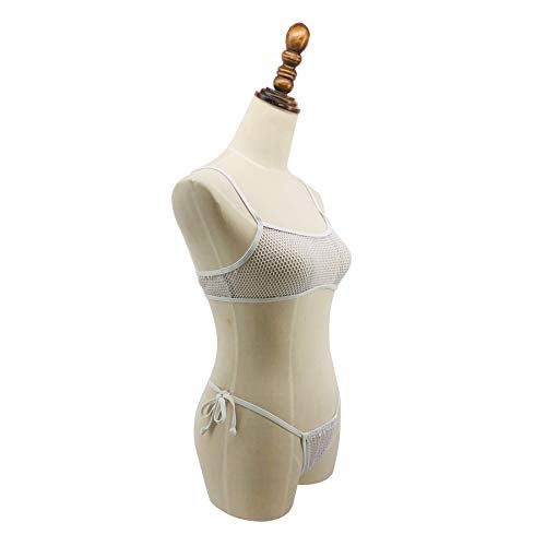 SHERRYLO Micro Bikini Extreme See Through Lingerie White Fishnet String Thong Bottom Sheer Mesh Sexy Slutty Mini Bikinis - Image 3