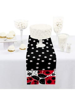 Big Dot of Happiness Happy Little Ladybug Petite Baby Shower Or Birthday Party Paper Table Runner 12 X 60 Inches  - Image 3