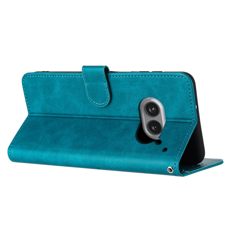 HuHa Protective Cover For Nothing Phone 2a / 2a Plus Solid Calf Texture Flip Leather Phone Case(Green) - Image 4