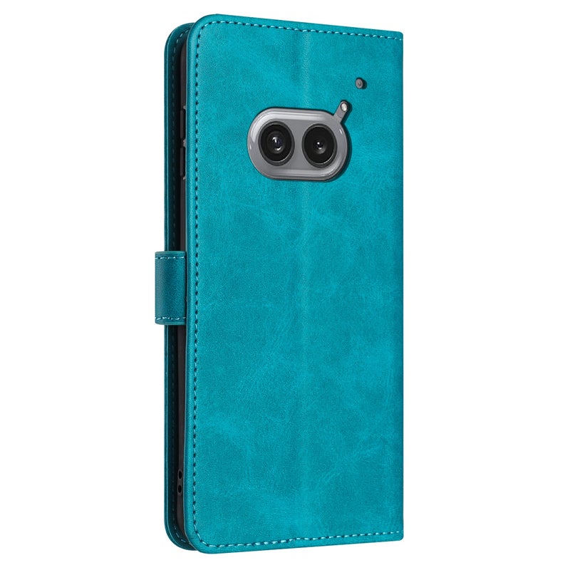 HuHa Protective Cover For Nothing Phone 2a / 2a Plus Solid Calf Texture Flip Leather Phone Case(Green) - Image 3