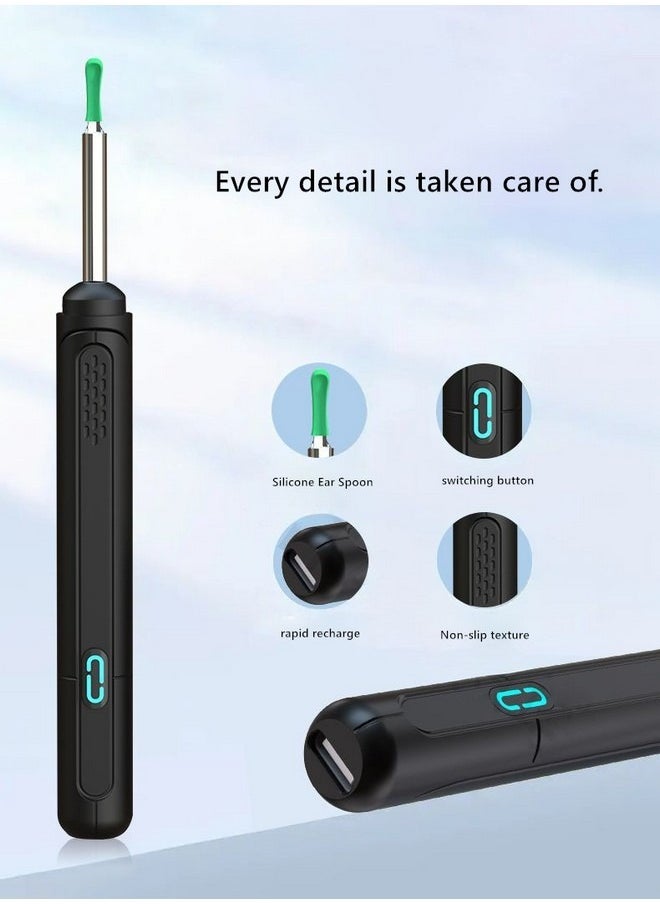 Beauenty - Wireless High-definition Visual Silicone Soft-head Ear Pick, Extended Ear Wax Remover, Ear Cleaner Tool with LED Light & Endoscope - Image 1
