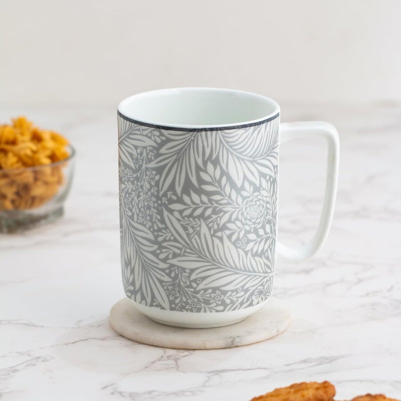 Clay Craft Fine Ceramic Bloom Mug 570 ml Perfect for Afternoon Tea Gifts and Home Dcor Elegant Ceramic Tea Cups Set Modern Tea Cups Coffee Mug - Image 1