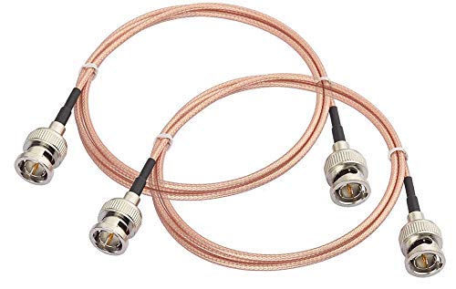 Superbat Superbat 3G HD SDI Cable BNC Cable 3ft 100cm 75 ohm for Cameras BMCC Video Equipment Supports HD-SDI 3G-SDI 4K 8K SDI Video Cable (Straight,2Pcs) - Image 1