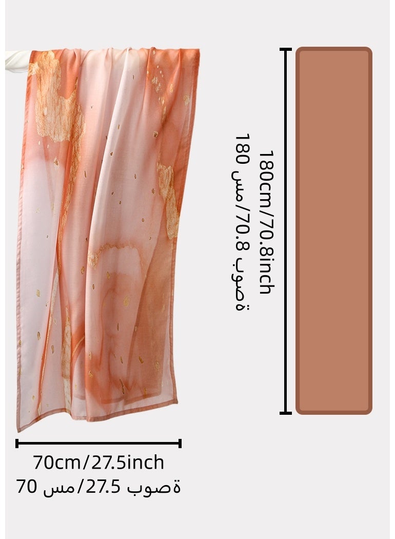 ISI Women Hijab Printed Linen Cotton Scarf Light Soft Shining Hijabs Bohemian style for Arba Wom ns 180*70cm - Image 5